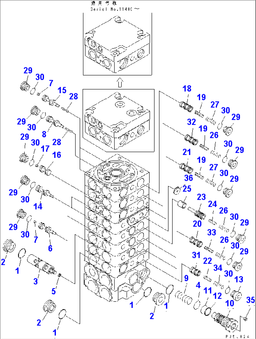 MAIN VALVE (9-VALVE) (6/12)(#11328-)