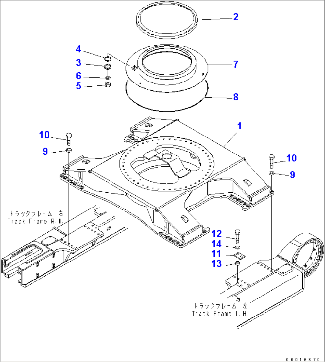 CENTER FRAME (FOR UNDER COVER)(#40026-40102)