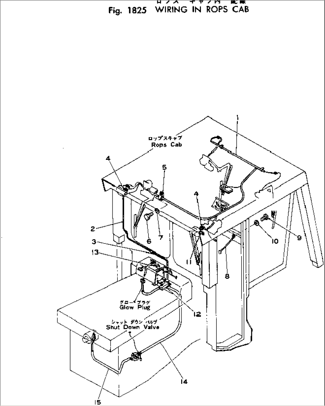 WIRING IN ROPS CAB