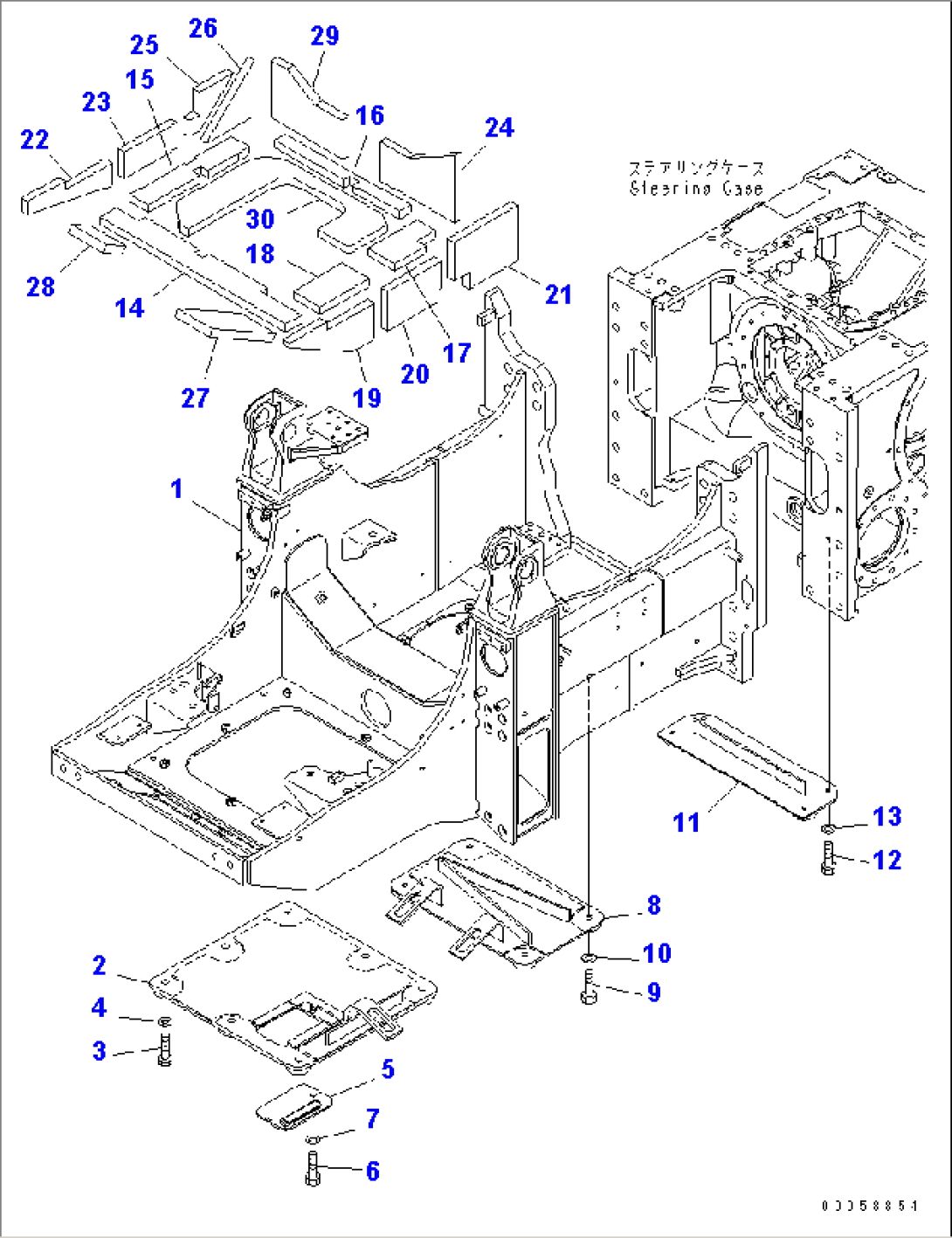 MAIN FRAME (EU NOISE REDUCTION ARRANGEMENT 2)