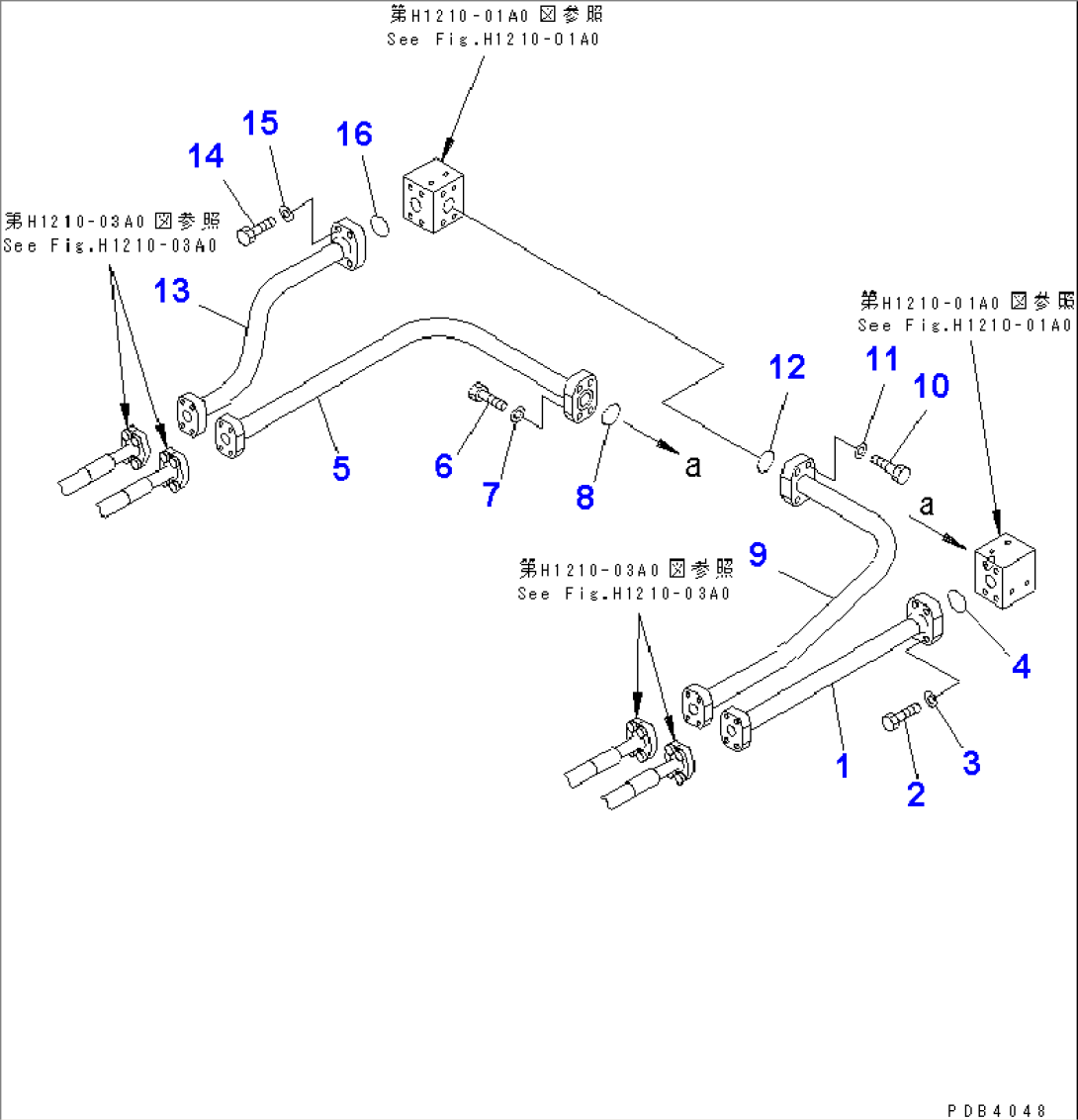 VALVE DELIVERY PIPING (BOOM) (FRAME SIDE)(#10001-10999)