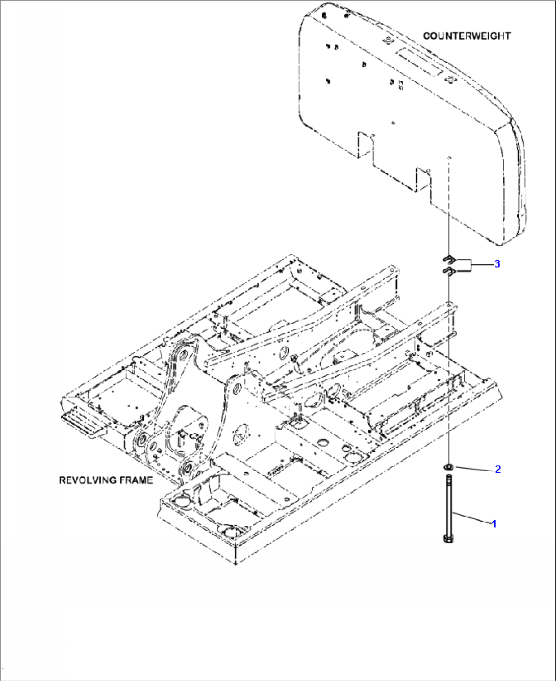 M1520-001001 COUNTERWEIGHT MOUNTING