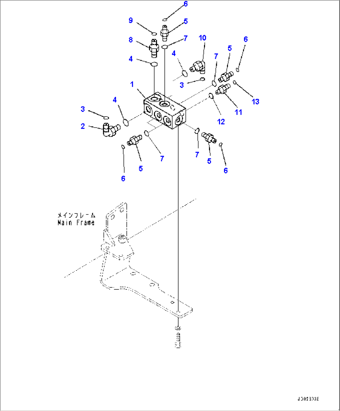 Fuel Piping, Block (#8173-)