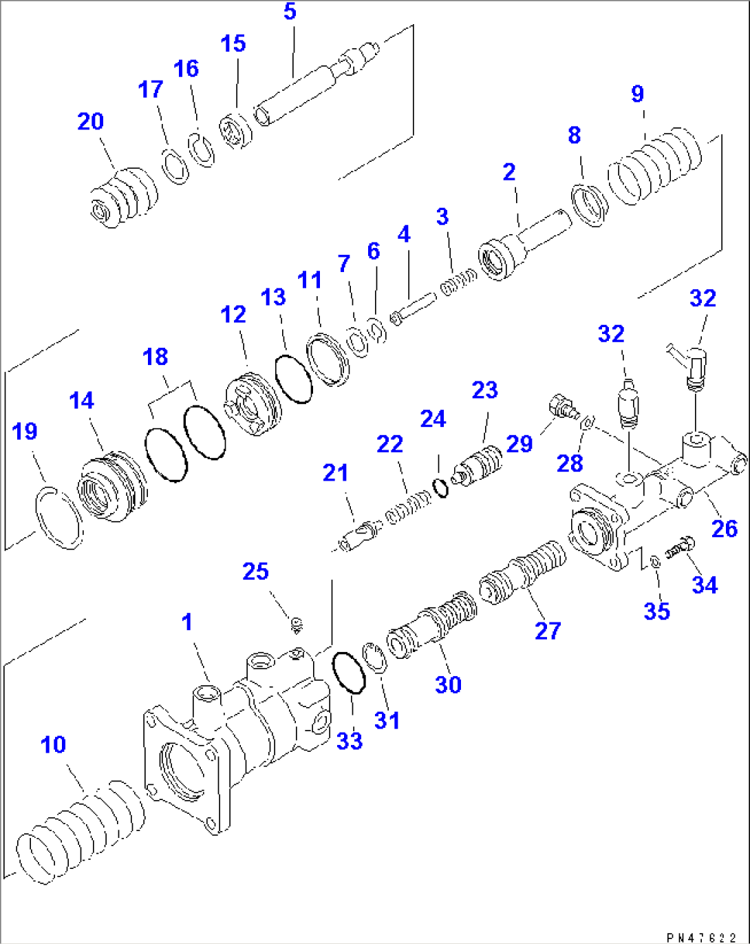 BRAKE BOOSTER CYLINDER(#60001-)