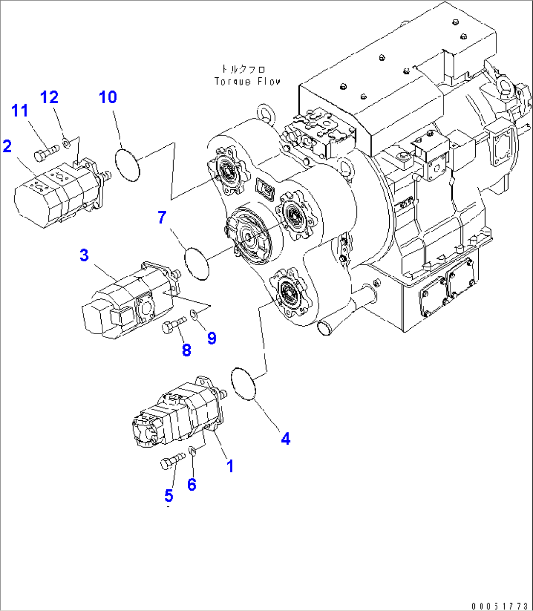 HYDRAULIC PUMP(#11001-)