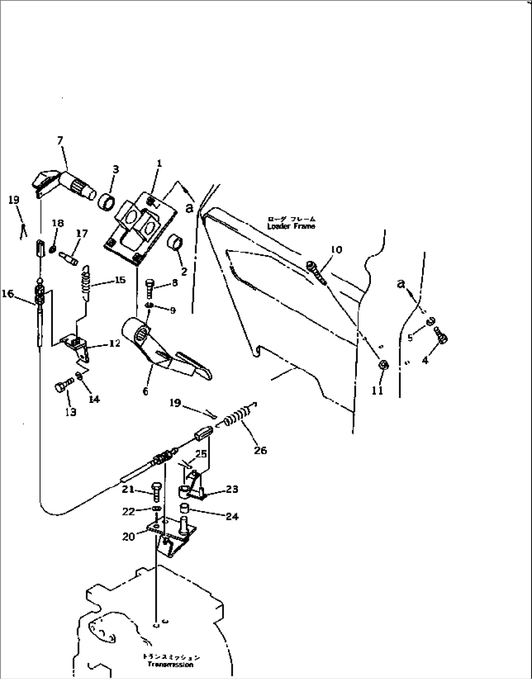 INCHING PEDAL (FOR F2-R2 TRANSMISSION) (FOR LEVER STEERING)