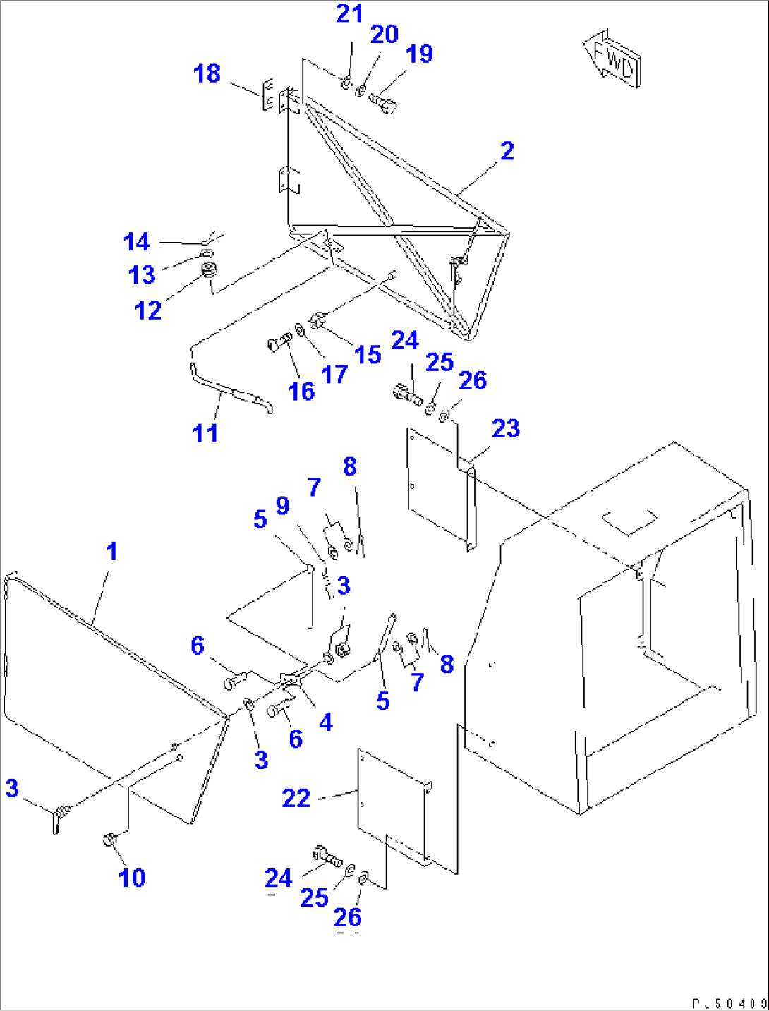 SIDE PANEL (WITH LOCK HANDLE)(#4001-4629)