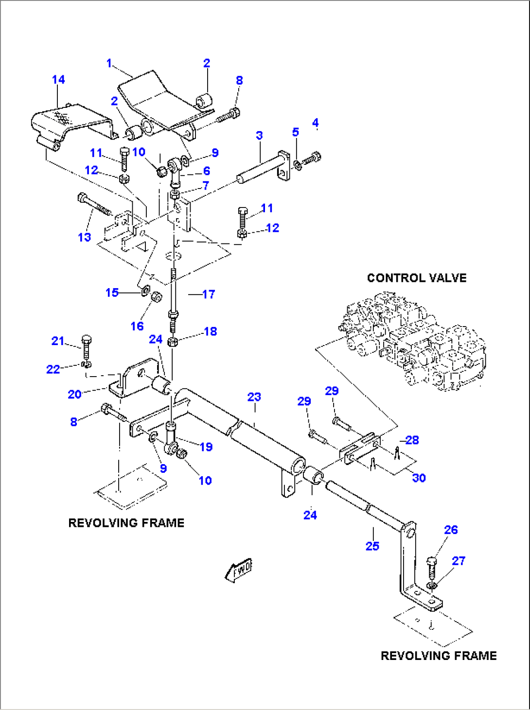 BOOM SWING CONTROL PEDAL