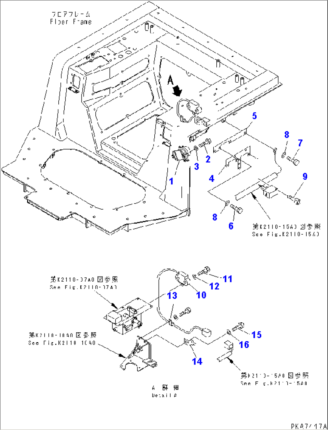 FLOOR FRAME (ELECTRICAL EQUIPMENT)(#B20001-B20500)