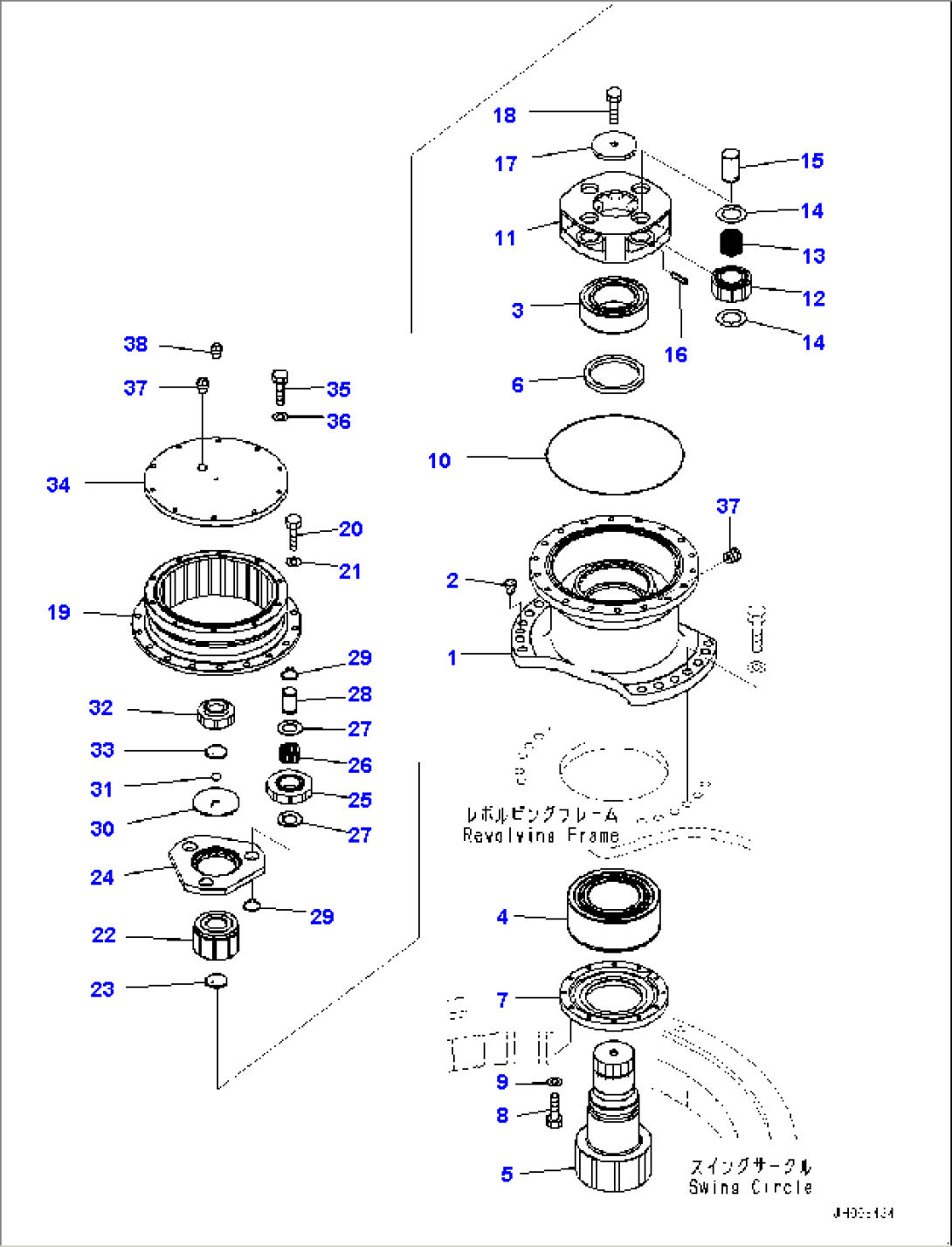 Swing Machinery and Motor, Swing Machinery (#80001-)