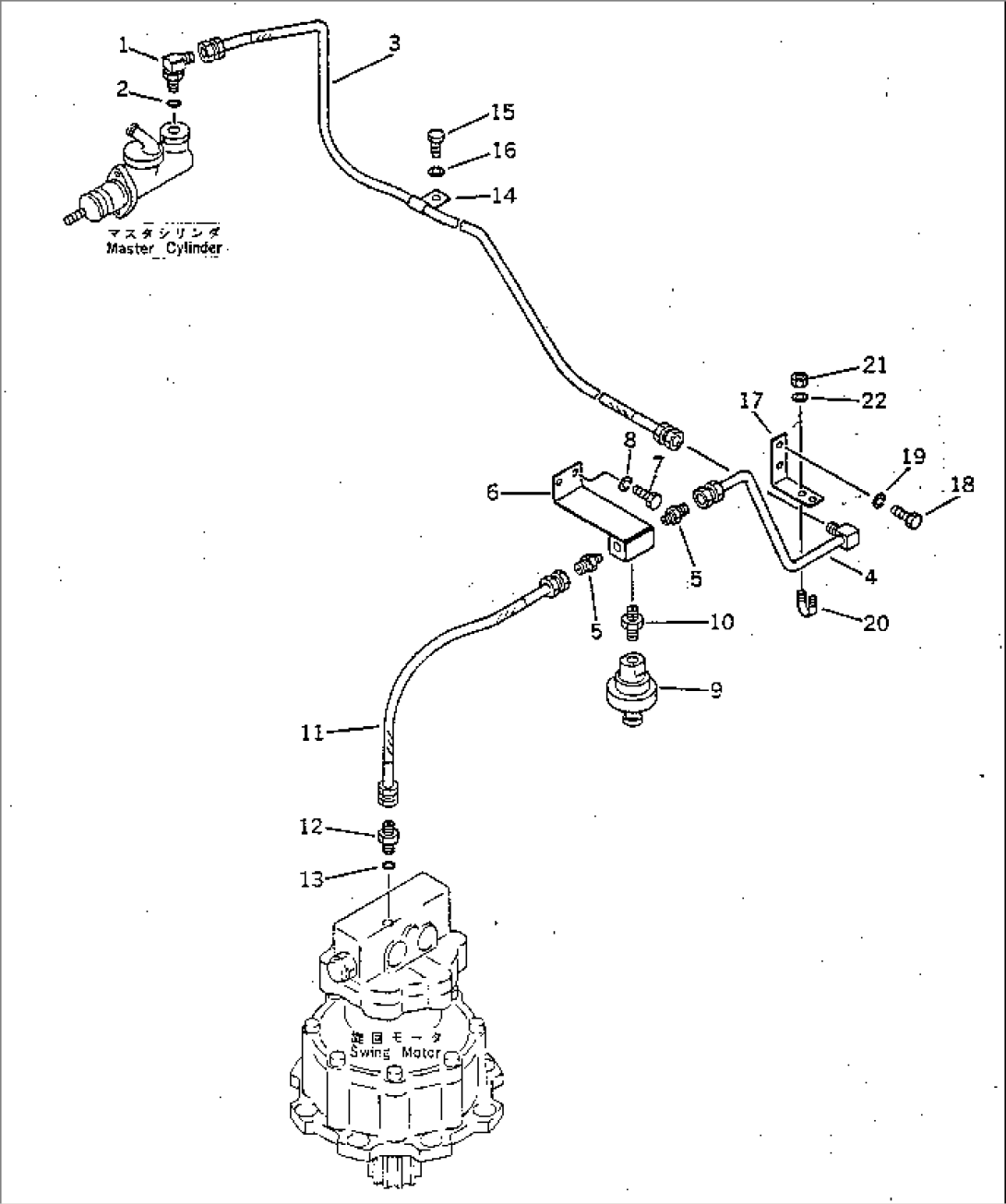 SWING BRAKE LEVER AND PIPING (2/2)