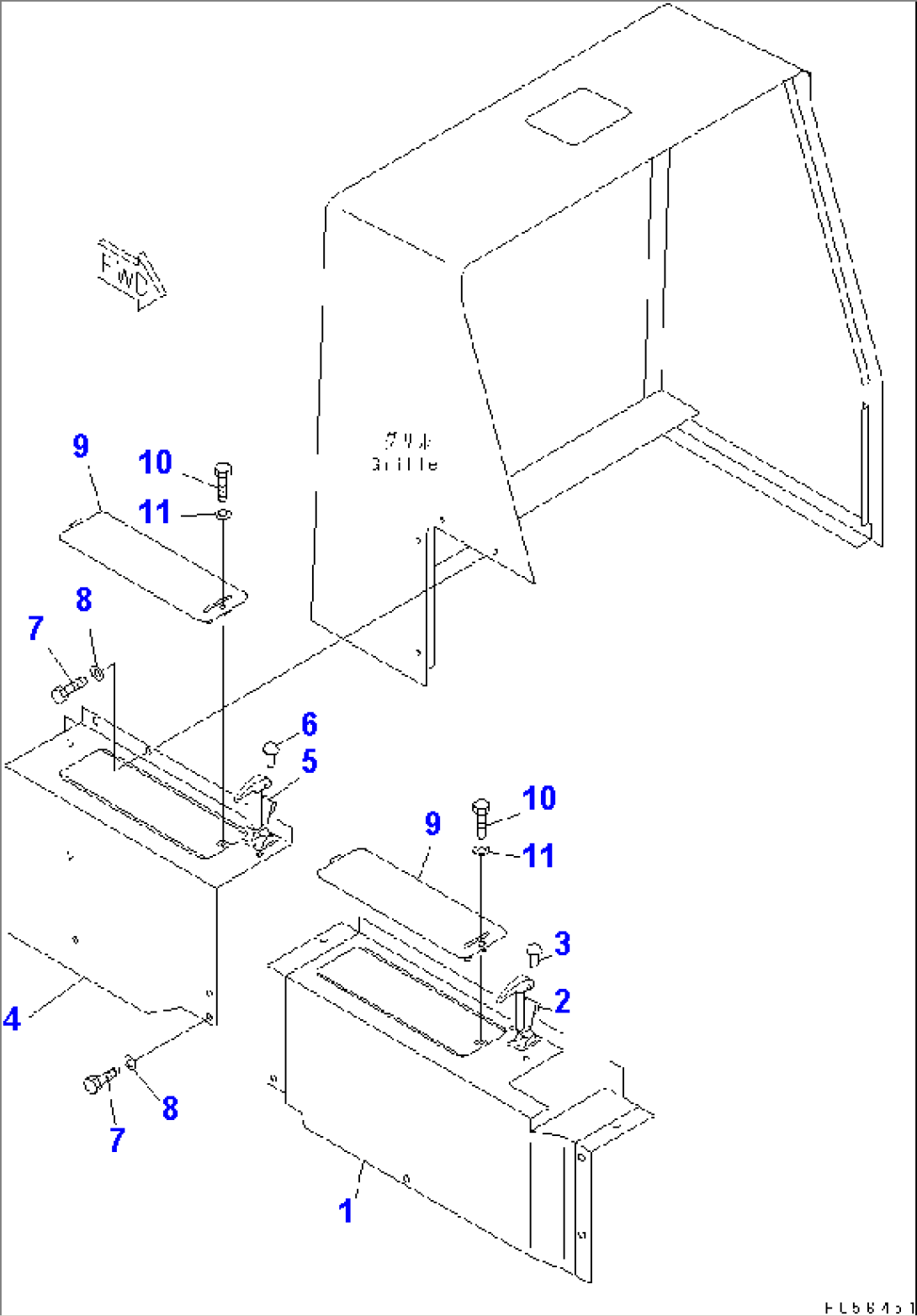 BATTERY COVER (WITH SIDE WING)(#4501-4700)