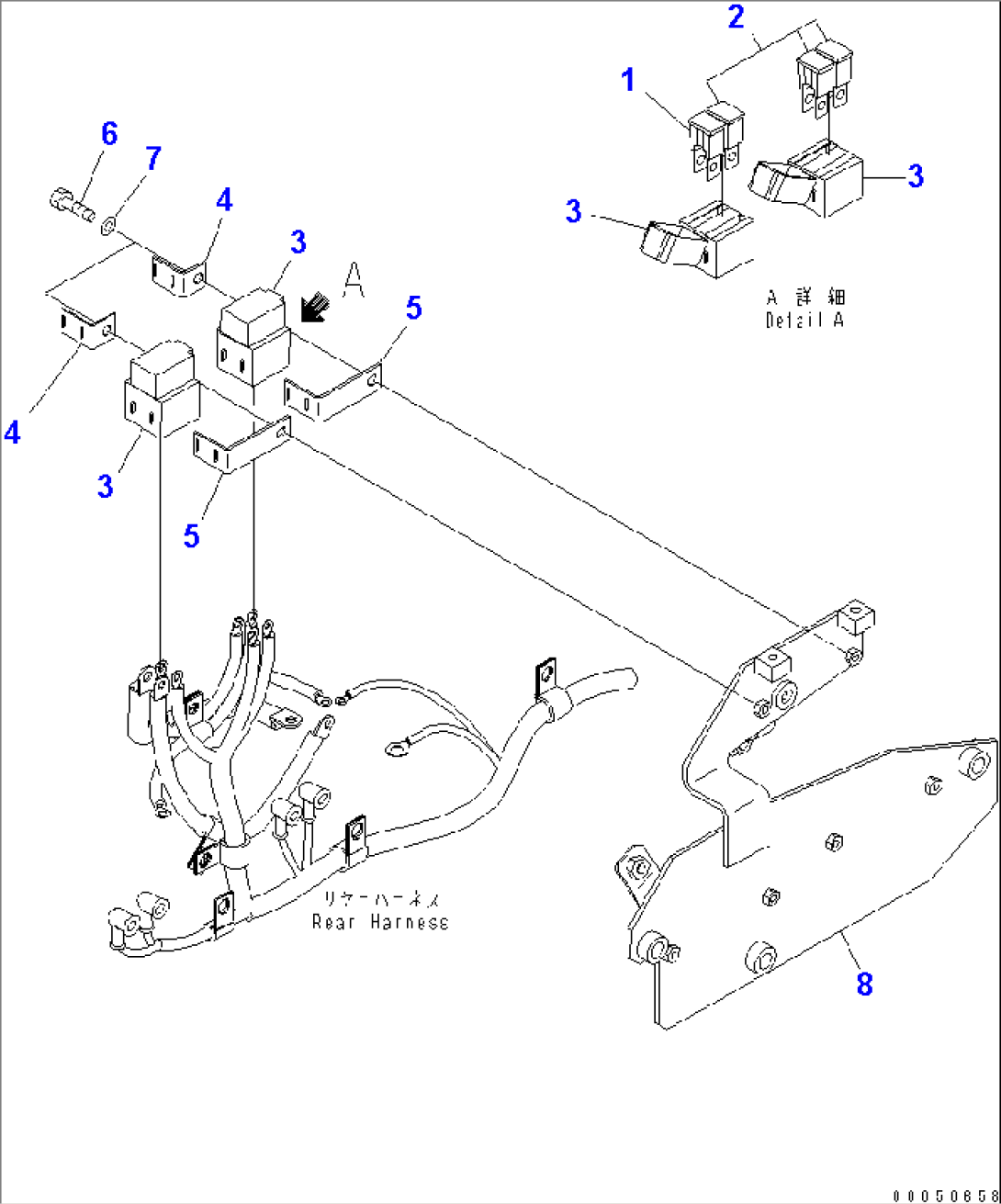 REAR HARNESS (FUSE AND BRACKET)
