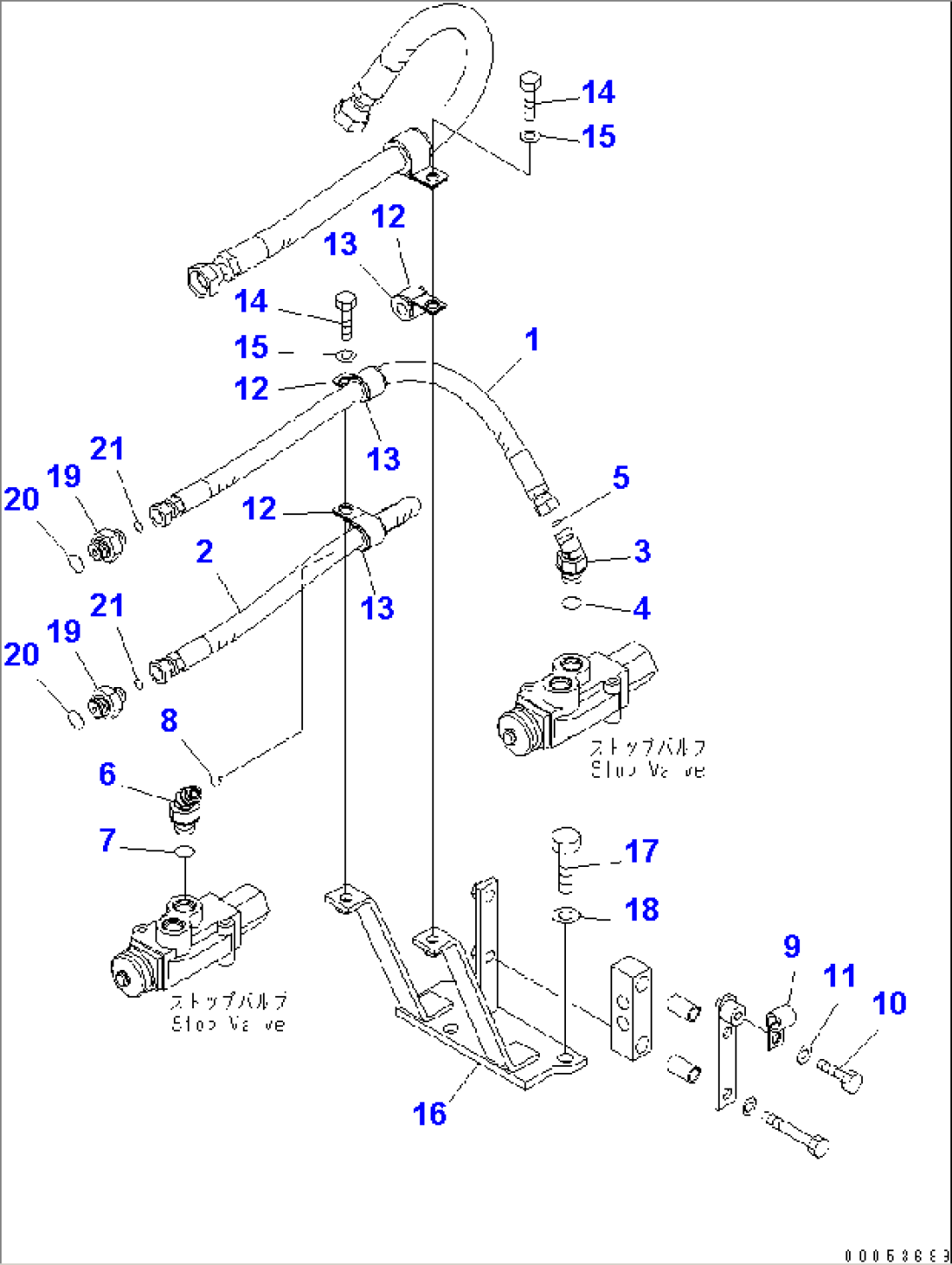 STEERING LINE (ORBITROL PIPING)