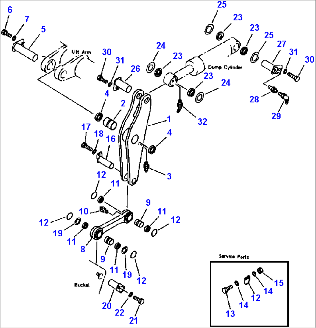 FIG NO. 7012 BELLCRANK HI-LIFT BOOM