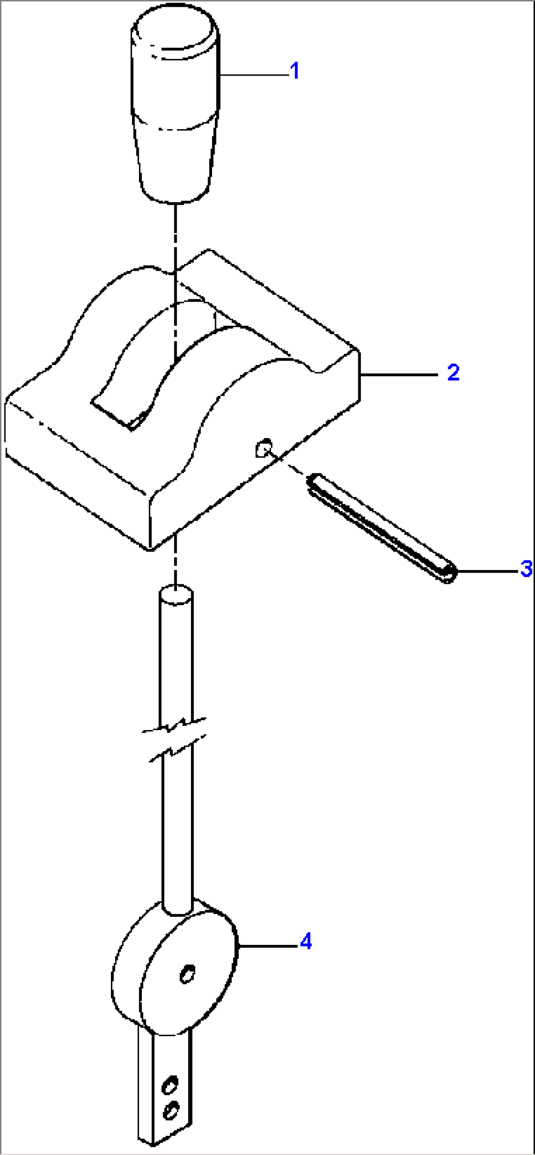 CONTROL LEVER SHIFT, FORWARD & REVERSE