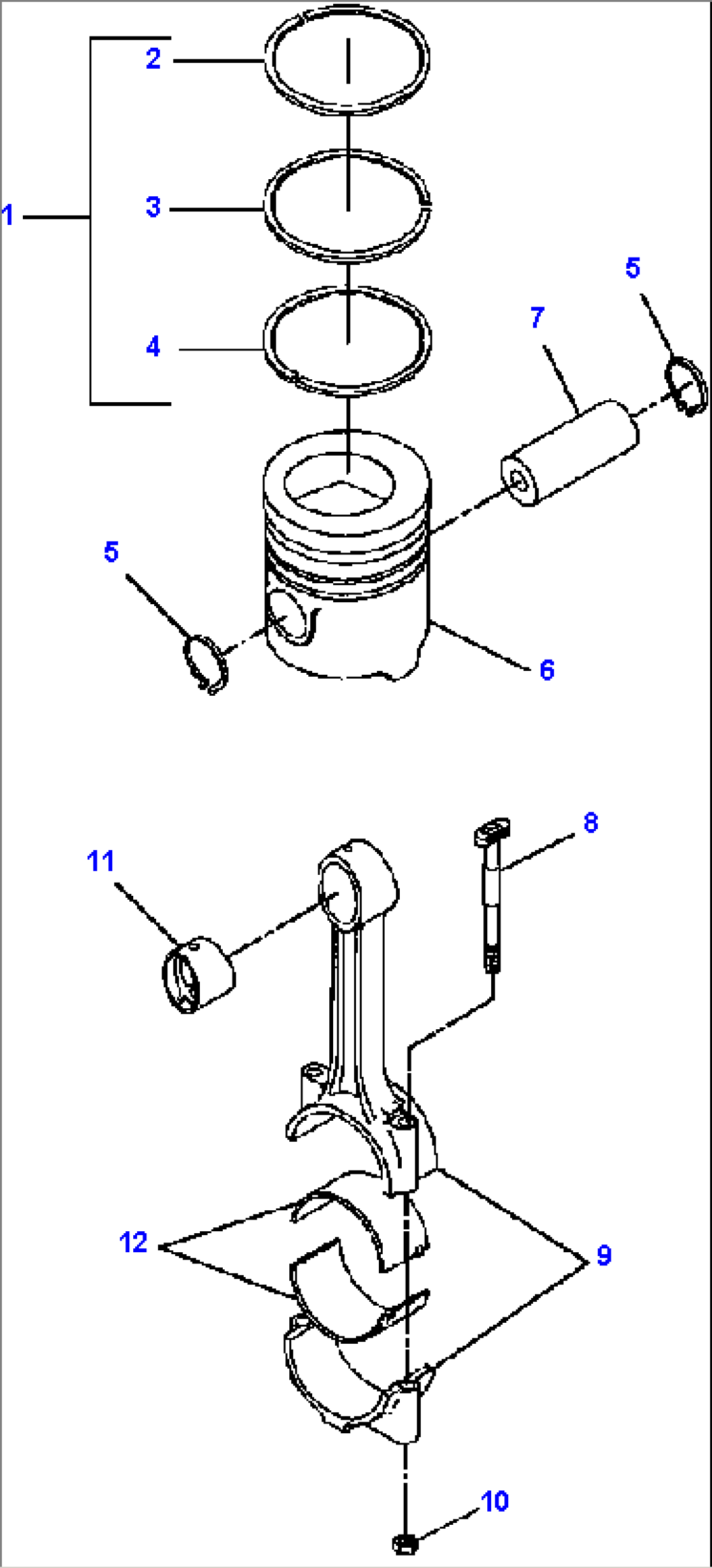 PISTON & CONNECTING ROD