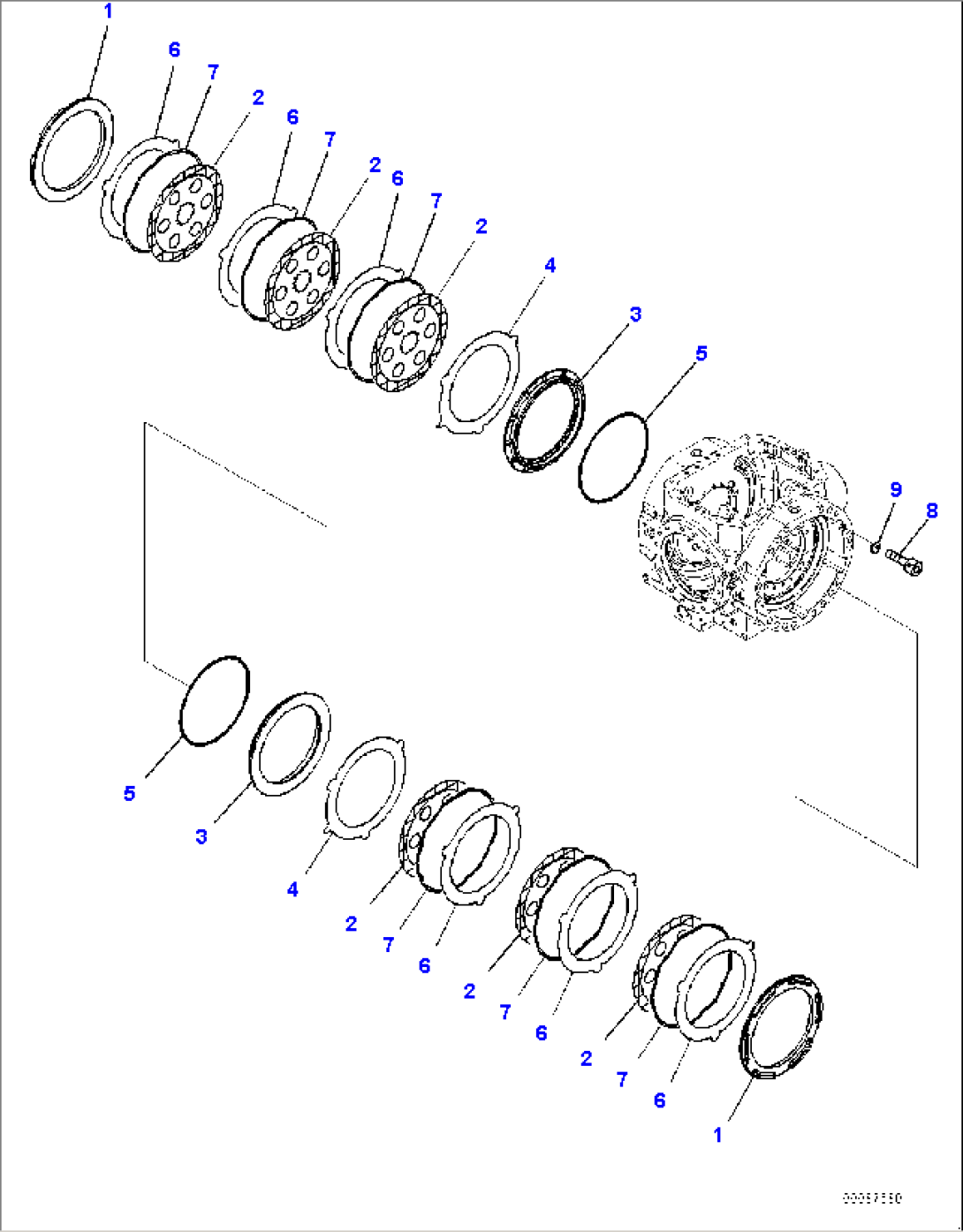 Rear Axle, Brake (#90216-)
