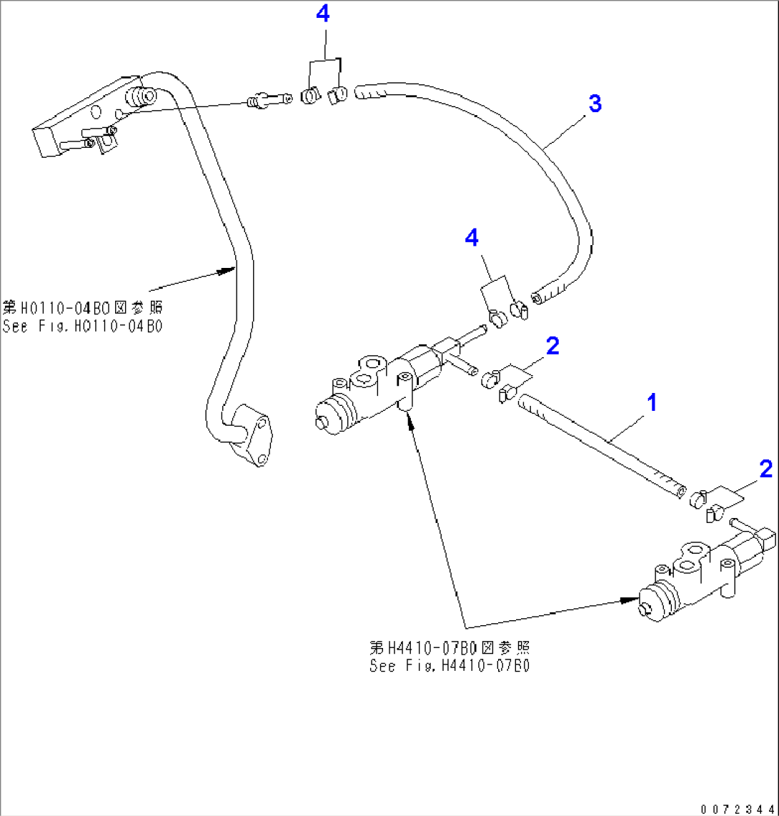 STEERING LINE (DRAIN LINE)(#52406-)