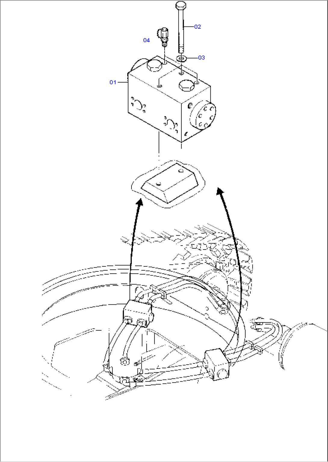 Travelling Gear Brake Valve Arrangement