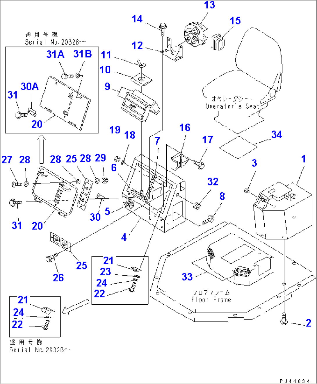 CAR HEATER (DENSO) (1/2)(#20001-)