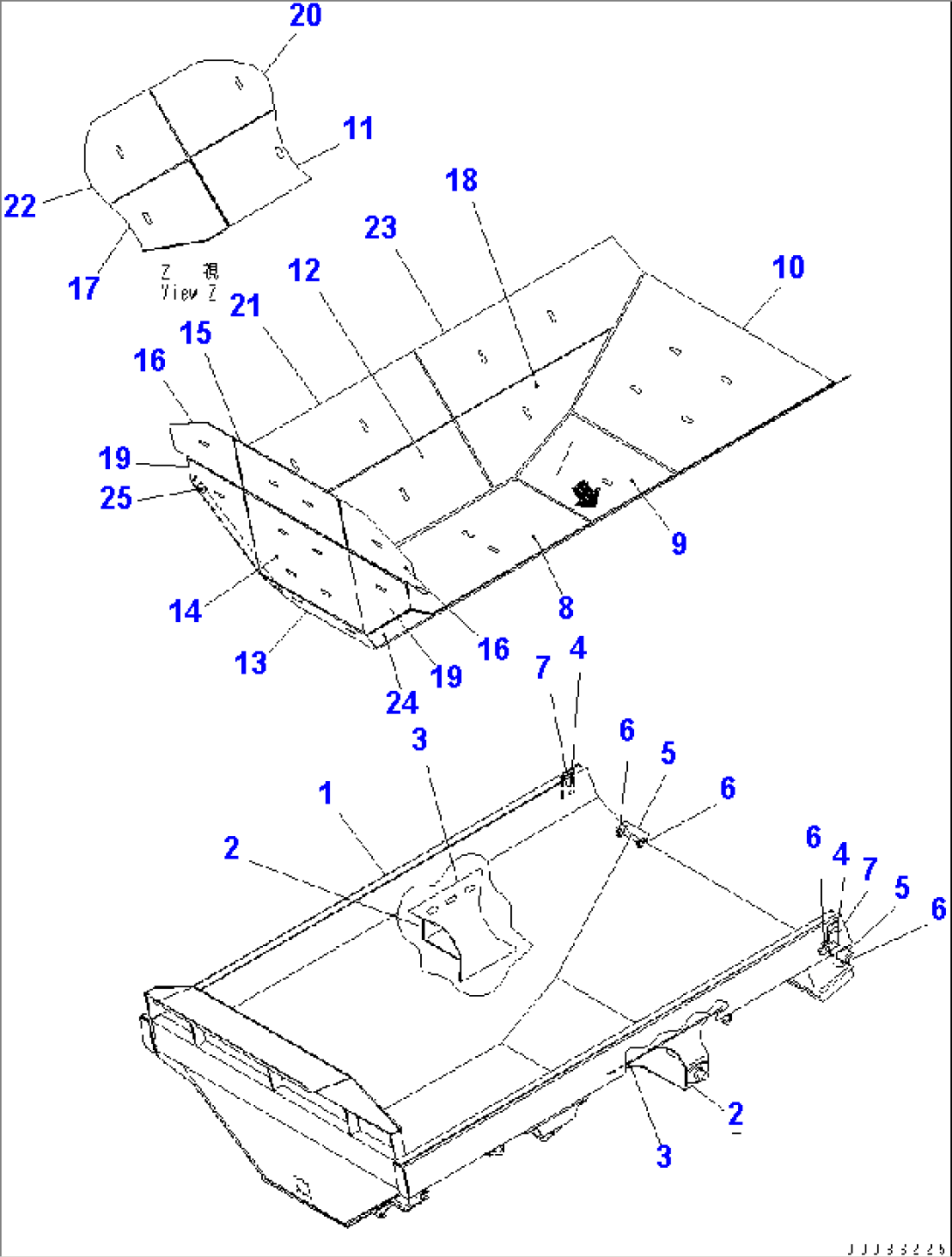 BODY (WITH TAIL GATE AND BODY LINER)(#1001-.)
