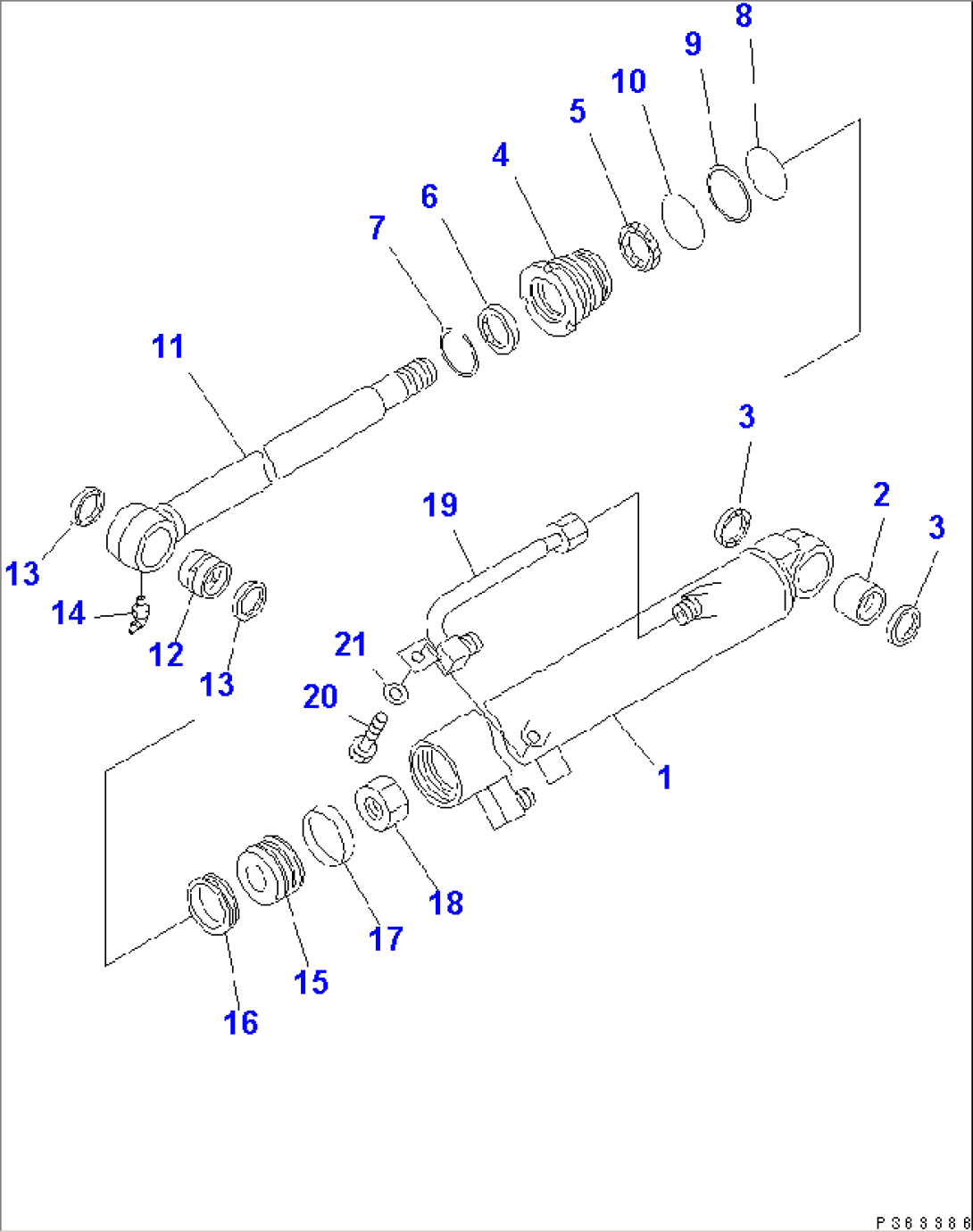 BUCKET CYLINDER (INNER PARTS)