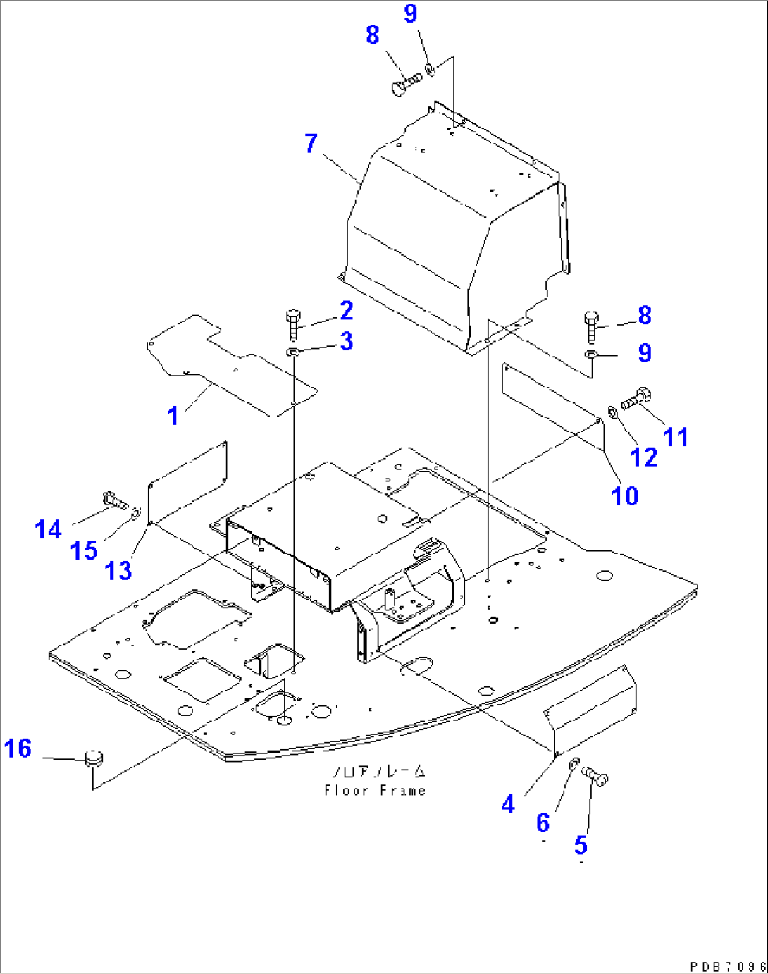 FLOOR COVER (WITH HEATER)(#10022-10573)