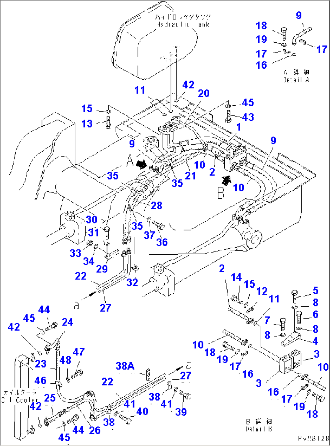 HYDRAULIC OIL PIPING (2/3)