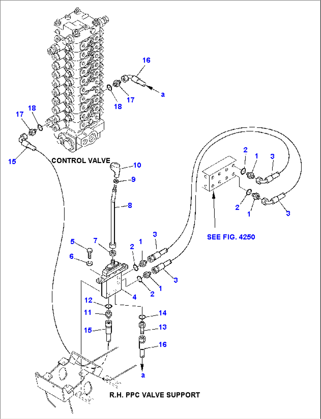 HYDRAULIC PIPING (BLADE VALVE LINE)