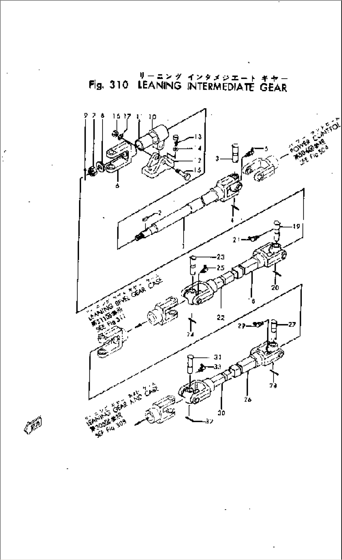 LEANING INTERMEDIATE GEAR