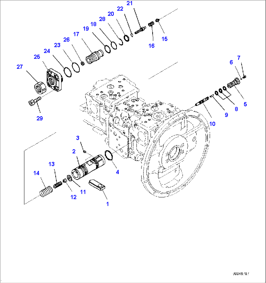 Piston Pump, Inner Parts (4/11) (#30190-)