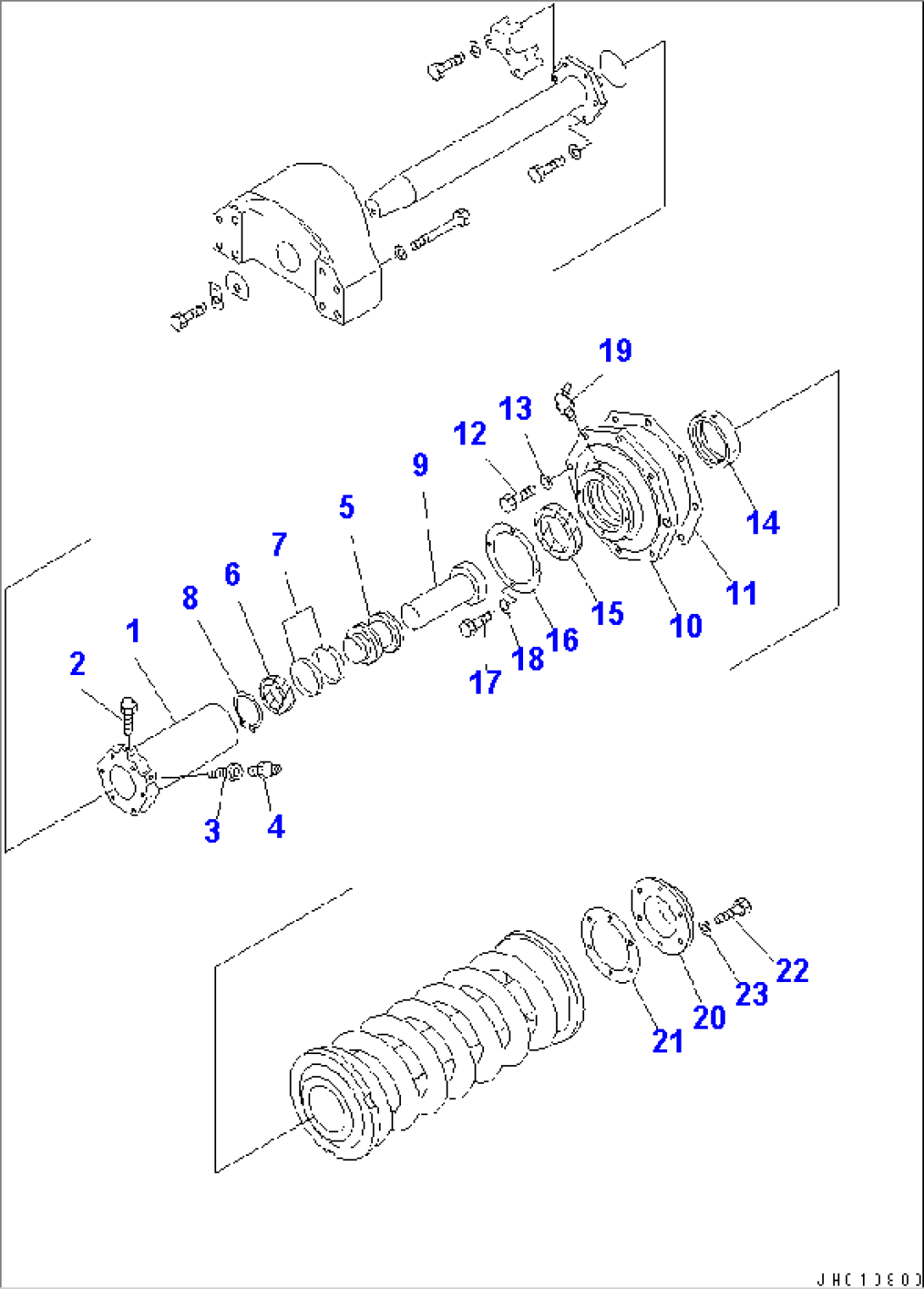 TRACK FRAME (CYLINDER) (R.H.)(#15305-)