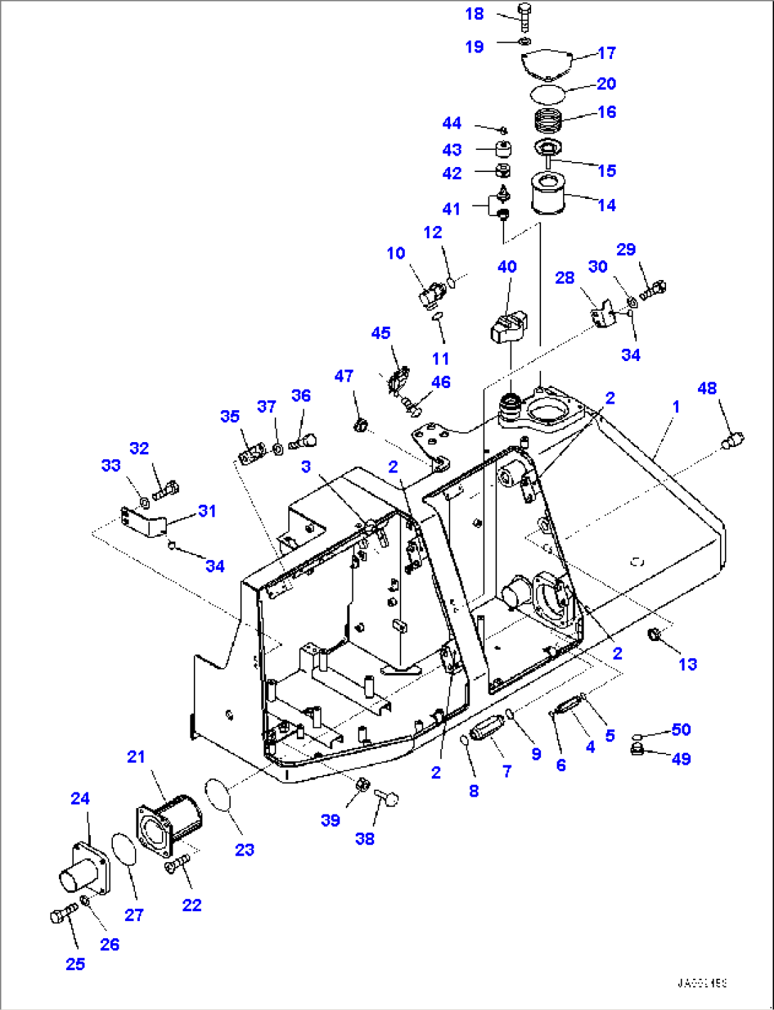 Hydraulic Tank, Tank and Element (#30001-)