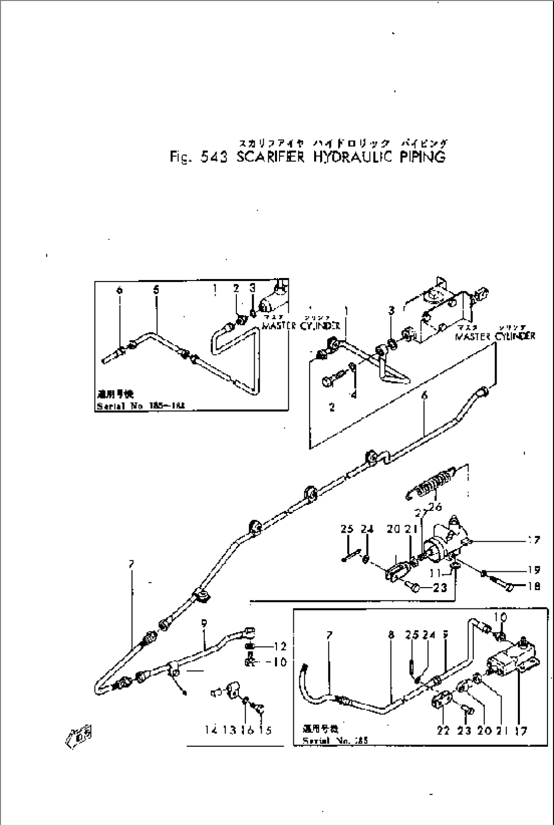 SCARIFIER HYDRAULIC PIPING