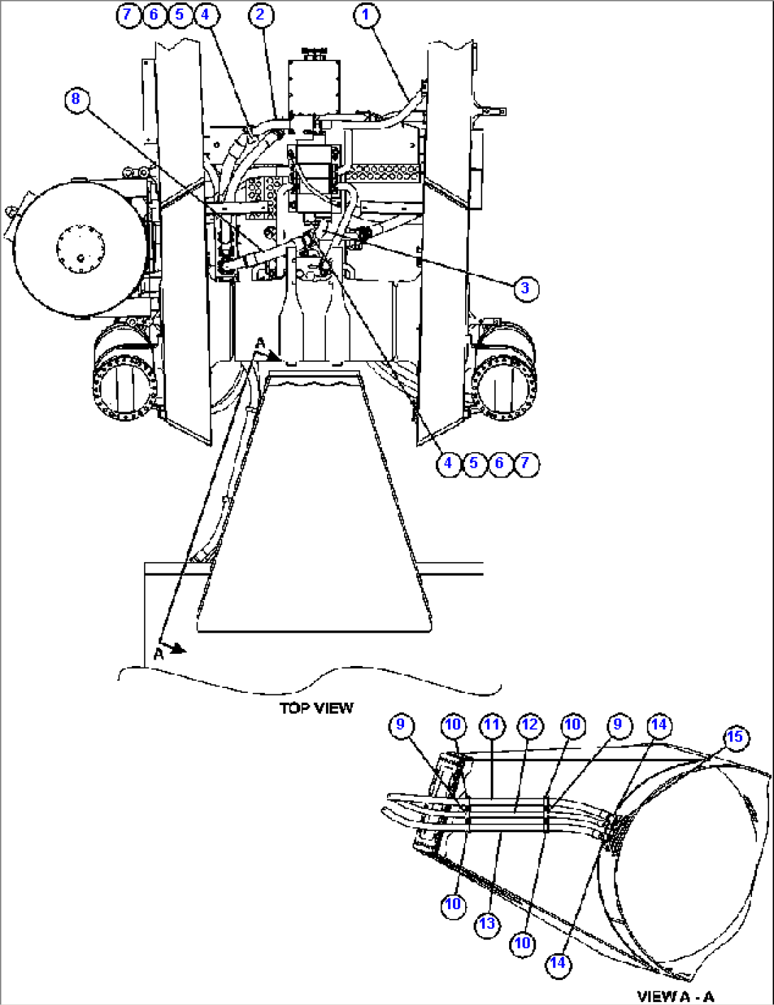 BRAKE COOLING PIPING - FRONT