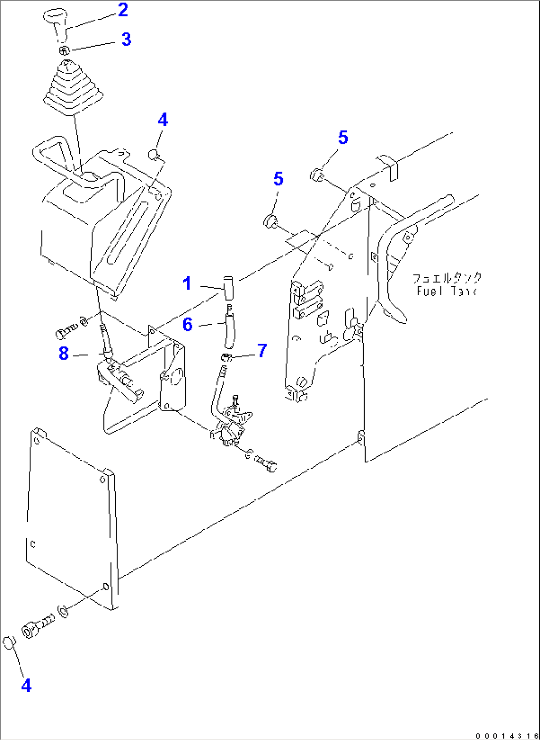 TRANSMISSION CONTROL KNOB (FOR ROPS CAB)