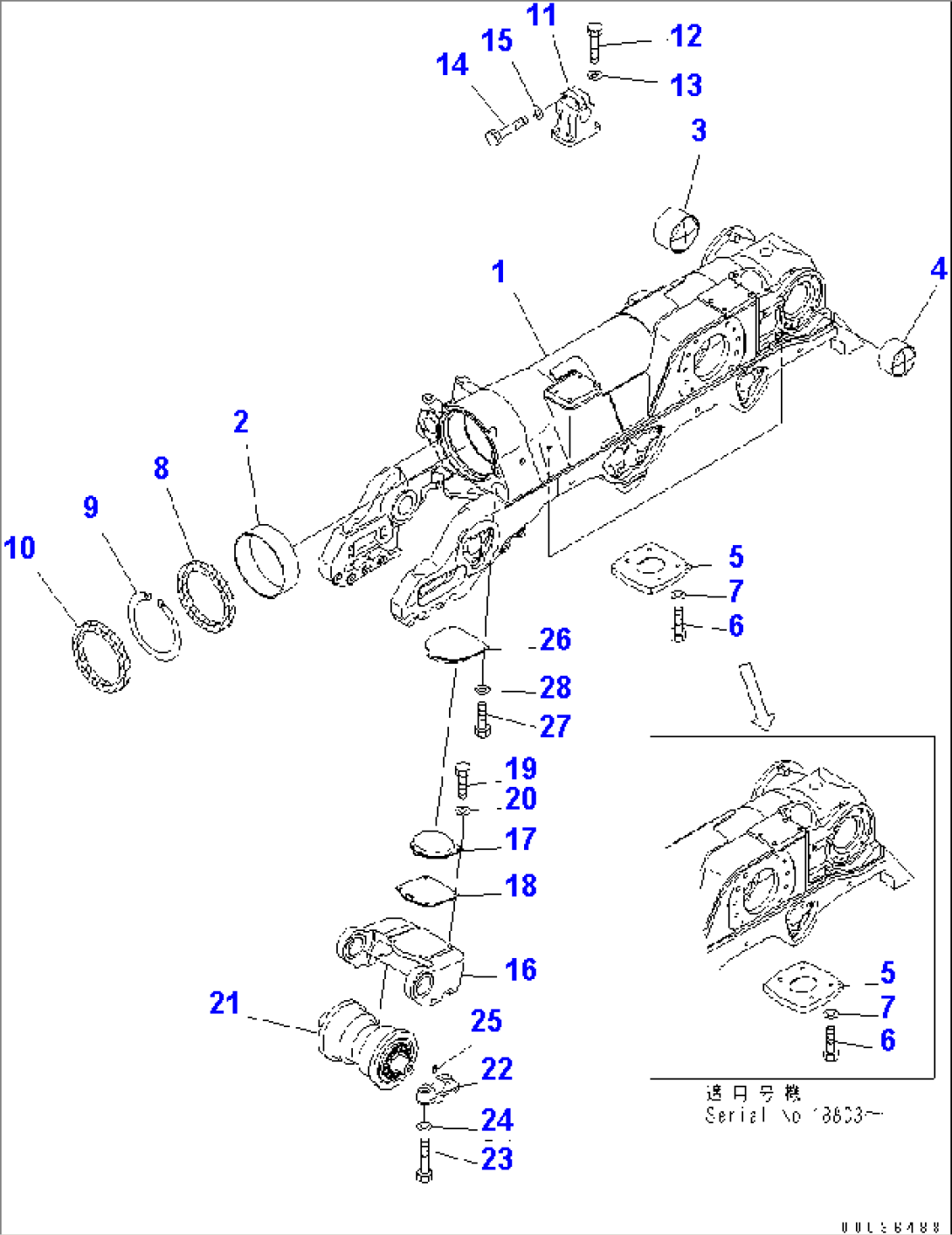 TRACK FRAME (L.H.)(#18801-)