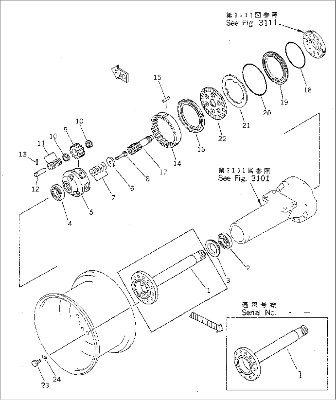 FRONT WHEEL BRAKE AND FRONT FINAL DRIVE