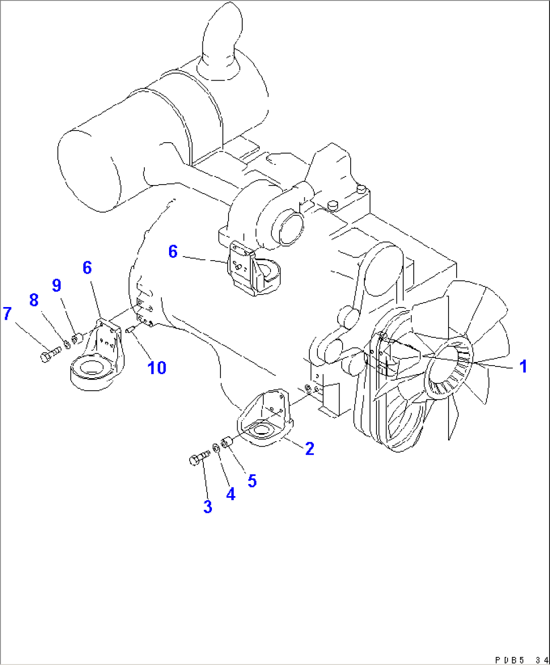 ENGINE RELATED PARTS (BRACKET)(#96514-106005)