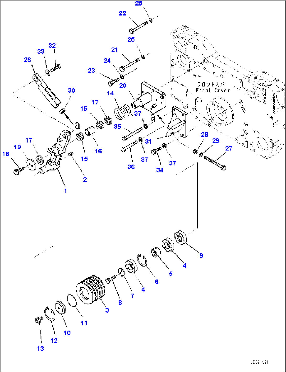 Tension Pulley, Inner Parts (#502033-)