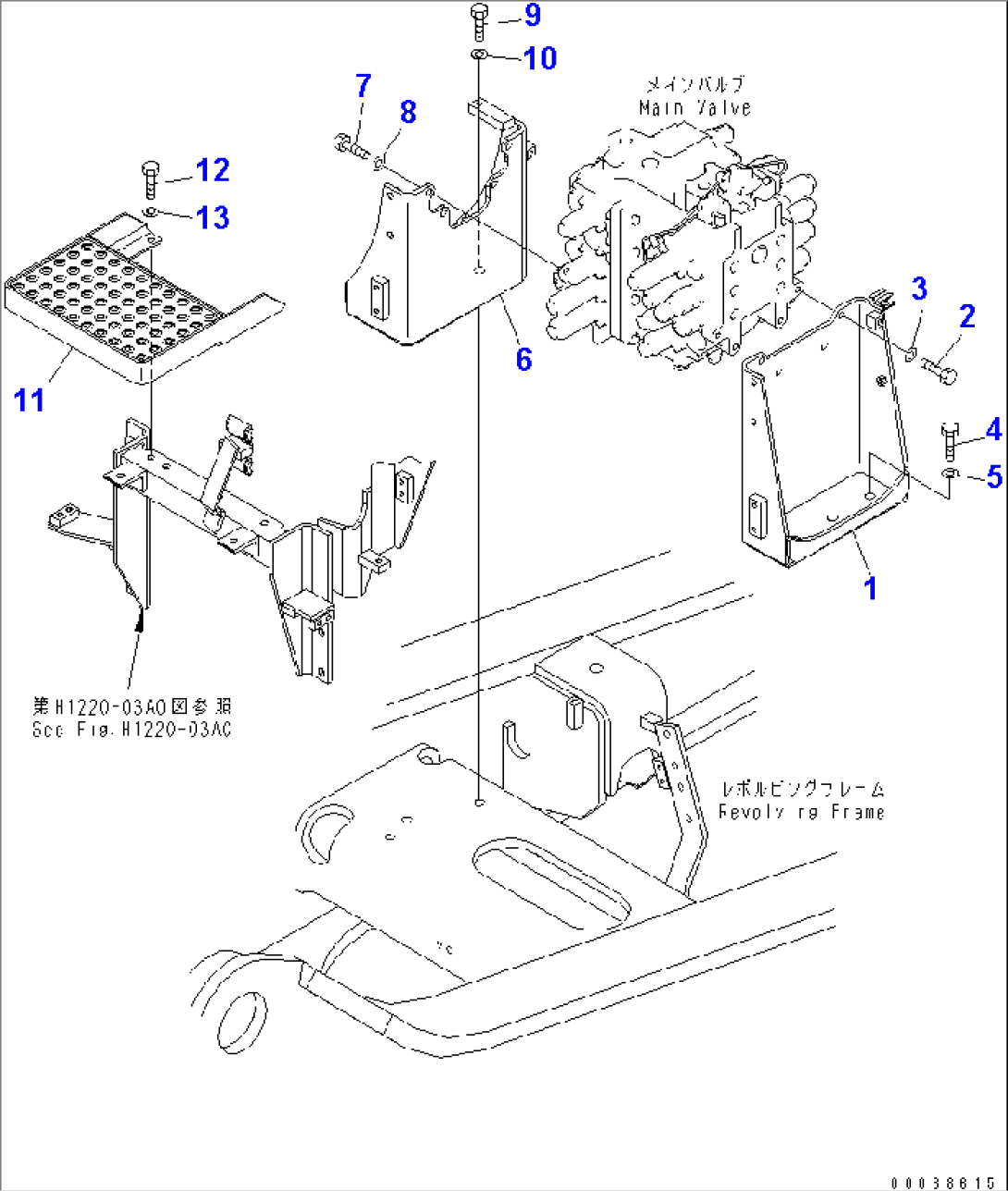 MAIN VALVE (BRACKET AND STEP)