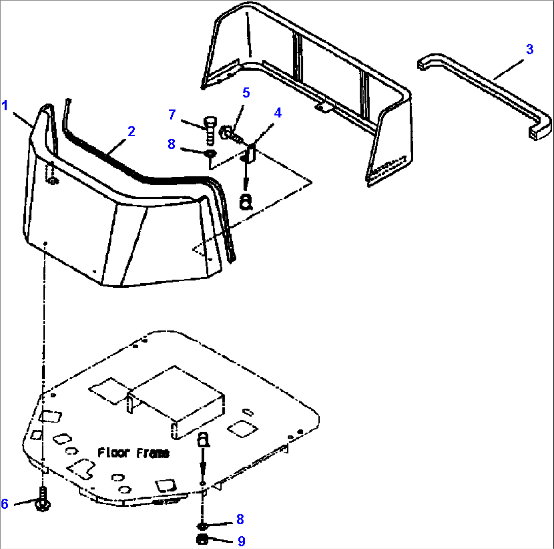 FIG. K4810-01A0 FRP CANOPY - FRONT GUARD
