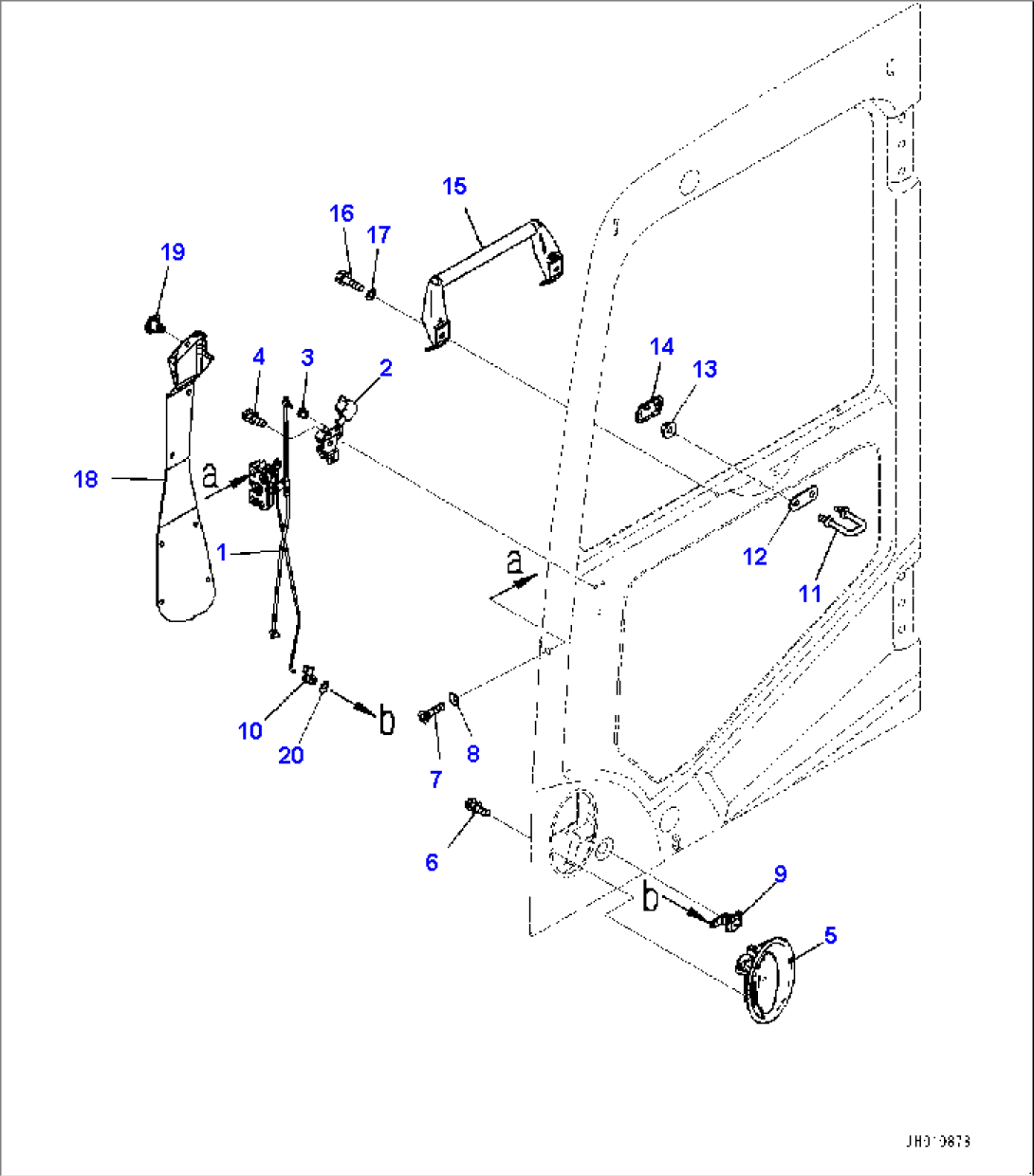 Cab, Door Lock (#451680-)