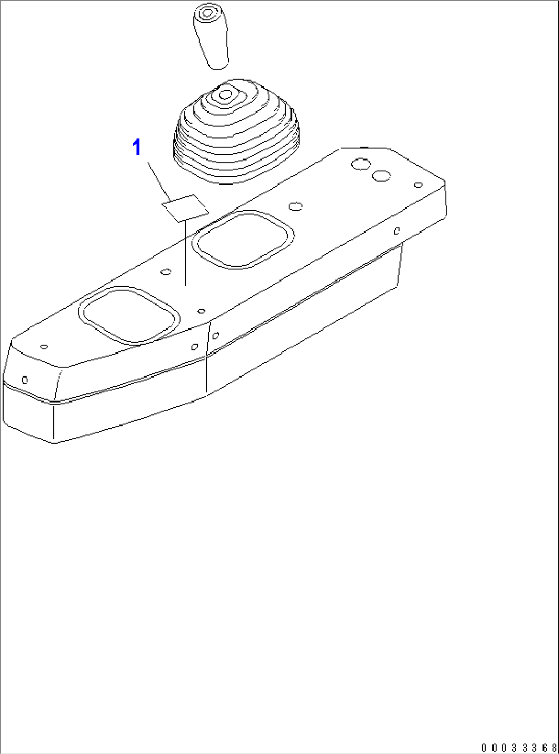PLATE (FIXED RIPPER CONTROL)