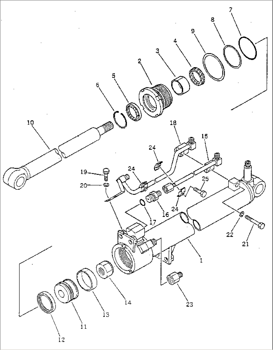 OUTRIGGER SLIDE CYLINDER (FOR H-TYPE OUTRIGGER)