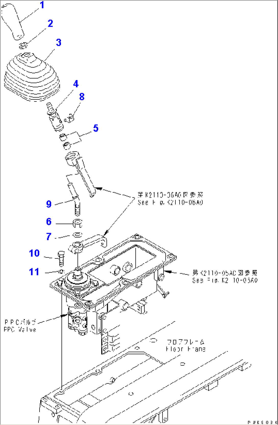 FLOOR FRAME (STEERING CONTROL MOUNT)