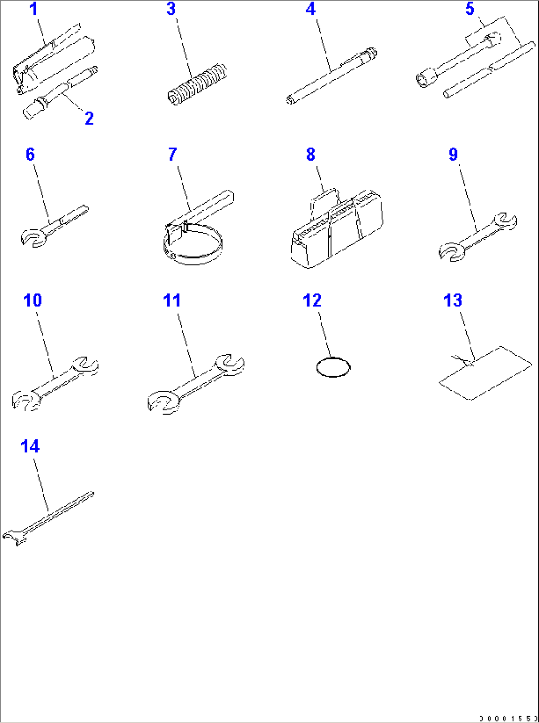 TOOL (TOOL KIT AND LOCK)(#75001-)