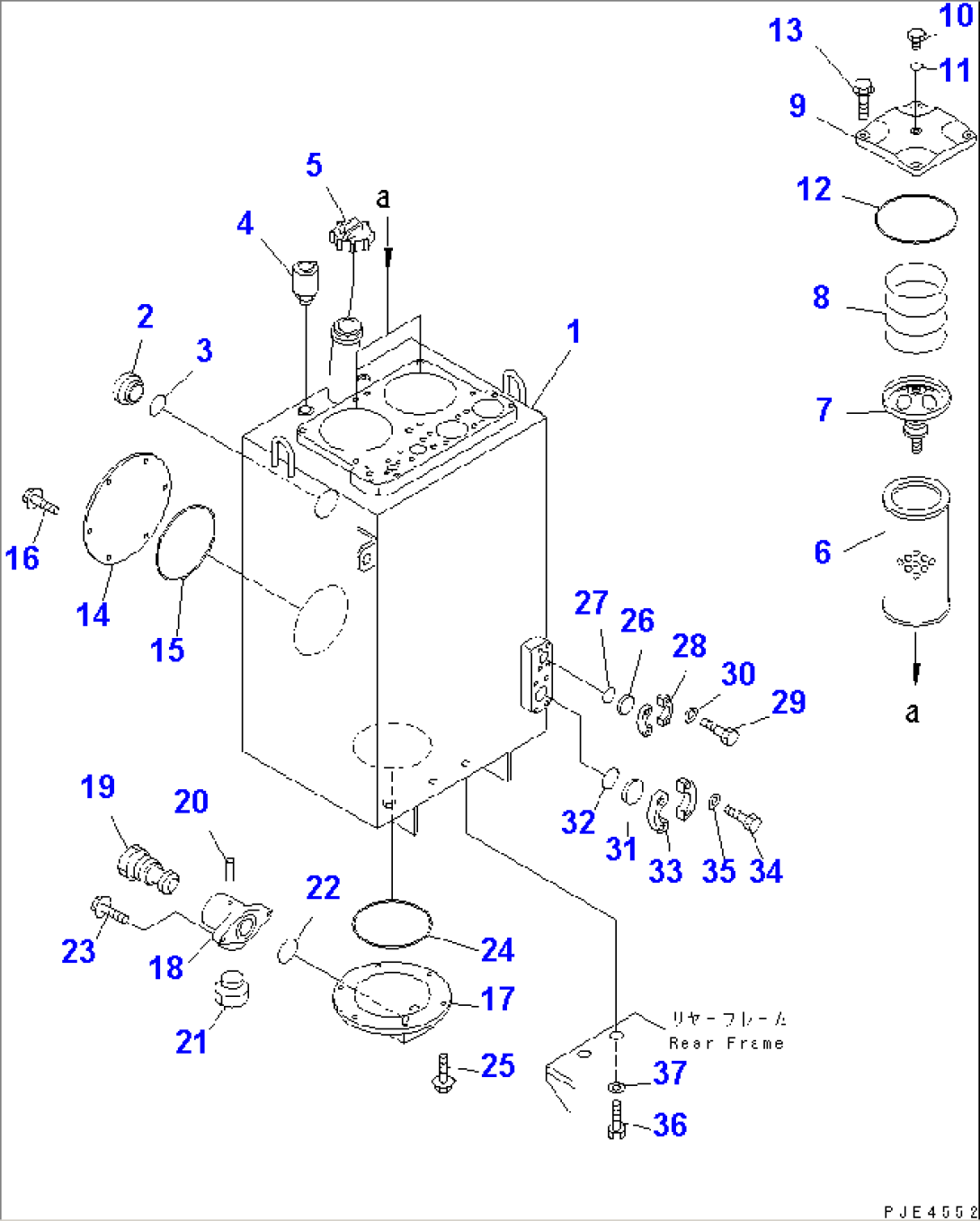 HYDRAULIC TANK(#50001-)