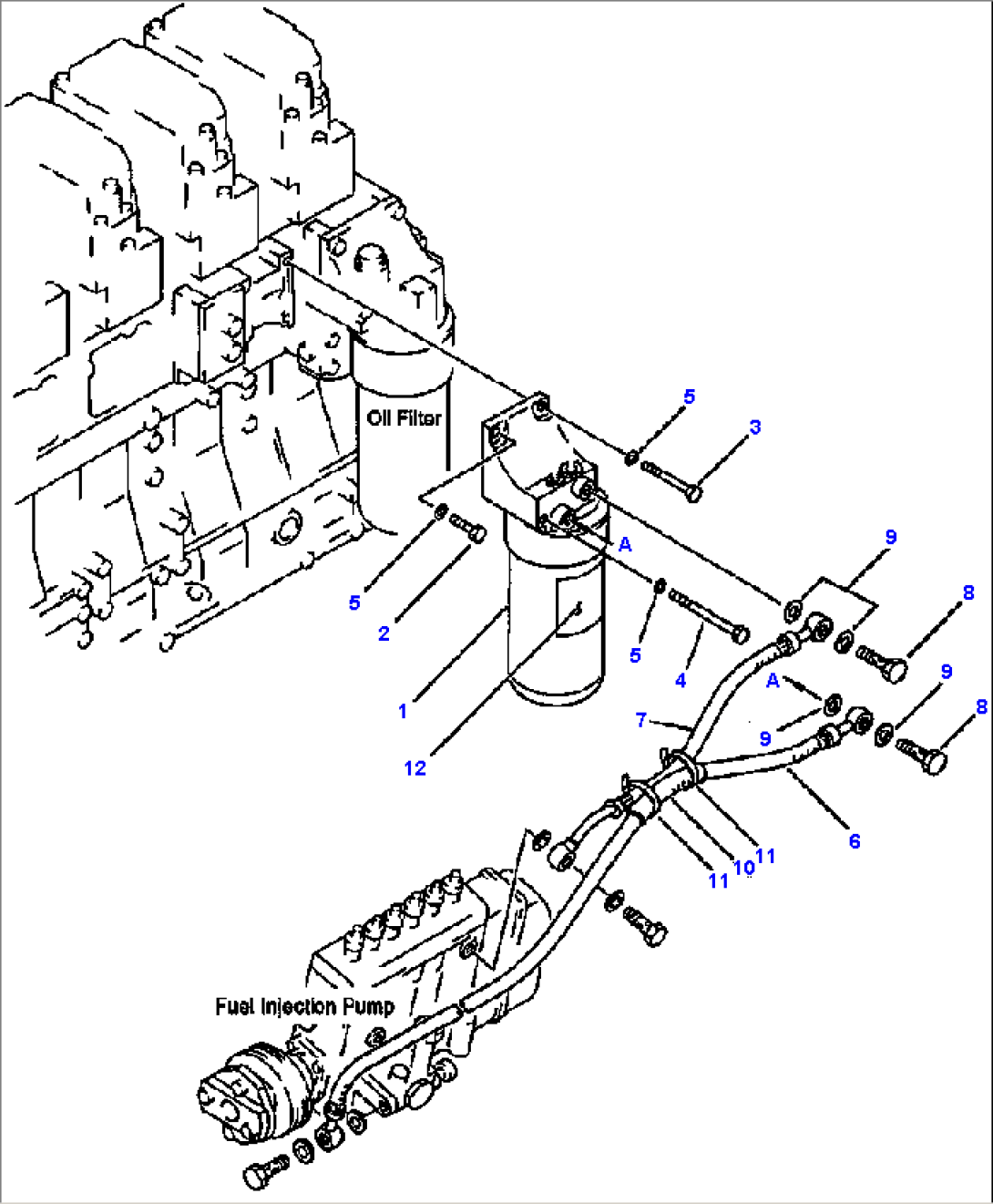 FUEL FILTER AND PIPING